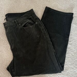 Eileen Fisher Olive Corduroy Trousers